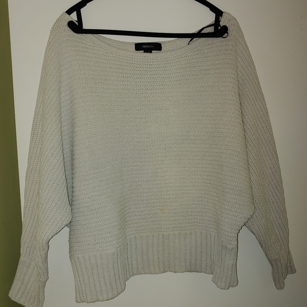 Cream color sweater from Forever 21 size is 3x
